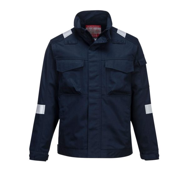 Chaqueta Ignifuga para soldar Azul Navy PortWest FR68