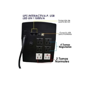 Ups interactiva unitec 1000va