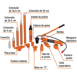 Porto power hidráulico de 10 Ton Truper