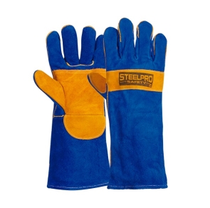 Guante Soldador Steelpro Azul - Naranja