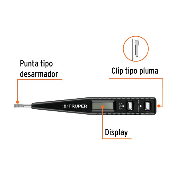 Probador de Voltaje Digital Truper Ref. T18333