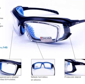 Gafas de Seguridad Lente formulado KIM 68 Bennu RX805